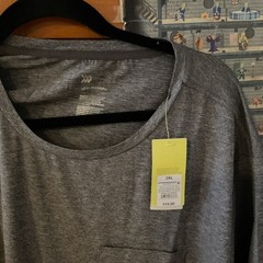 All in Motion Men’s Gray Short Sleeve Performance T-Shirt Heathered Gray- 2XL