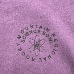 Vintage Cotton Deluxe Combed Mens XL Purple T Shirt Rocky Mountain Science Bowl