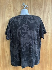 Jordan All Over Print Graphic T-Shirt Men’s XXL Black Gray Jumpman AOP Tee