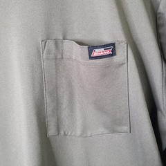 Dickies Shirt Mens XL Olive Green Long Sleeve Performance Pocket Workwear