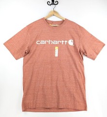 Carhartt Men’s Medium Loose Fit Graphic T-Shirt Orange Cotton Workwear