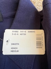 Hugo Boss Dakota Long Sleeve Polo Shirt Mens Medium Blue NWT Stretch Casual