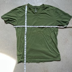 Gap V Neck T Shirt Men’s Medium Green 100% Cotton Short Sleeve Casual Basic Tee