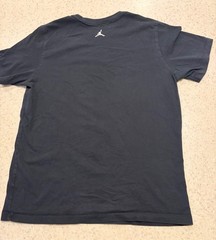Nike Air Jordan Graphic T Shirt Black Sneakers Clouds Jumpman Logo Size L