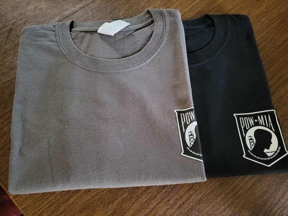 POW-MIA Tshirts Lot Of 2 Shirts