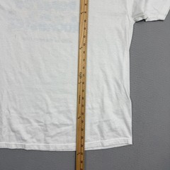 Vintage Russell Athletic Repaired in Rochester Shirt Large White 1988 Paper Thin