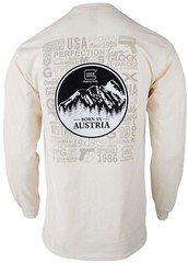 GLOCK Born In Austria Pre-Shrunk Cotton Long Sleeve- Tan