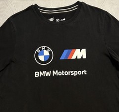 Puma BMW M Motorsport Shirt Men’s M Black Short Sleeve Racing Performance