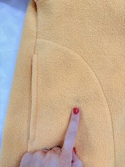 Vintage 90s San Juan Islands FLEECE Orca Whale YELLOW Small USA PNW WA State