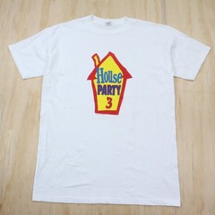 Vintage House Party 3 Movie Promo T-Shirt OSFA Long White 90s Murina USA Made