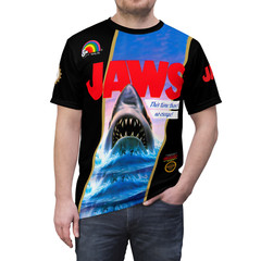 JAWS 1987 NES Retro Vintage Nintendo Video Game Cover T-Shirt