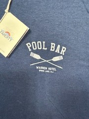 Faherty T-Shirt Men’s S Navy Cloud PIMA Cotton Short Sleeve Crew Pool Bar NEW