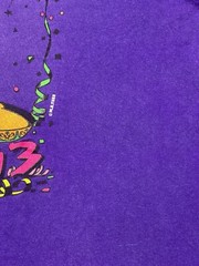 FIESTA San Antonio Texas FOTL Purple BOXY XL Single Stitch Party Shirt Margarita
