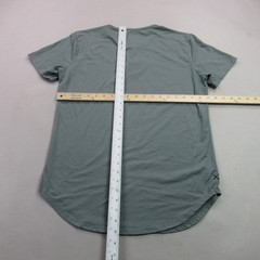 Cuts Shirt Mens Medium Short Sleeve Henley Crew Neck Buttons Pullover Green