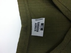 Stacy Adams Shirt Mens 2XL Olive Green V-Neck Textured Knit Short Sleeve Casual