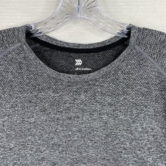 All In Motion Tee Shirt Mens L Gray Vented Soft Stretch Short Sleeve Vented Knit