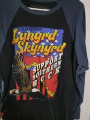 Lynyrd Skynyrd Long Sleeve T-Shirt Support Southern Rock, Live Nation, Size XL