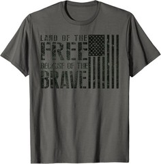 Land Of the Free Because Of The Brave Memorial Day Unisex T-Shirt