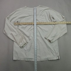 The North Face Men’s L/G Large Cream Long Sleeve T-Shirt 100% Cotton Crew Neck