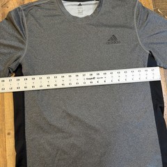 Adidas Shirt Adult Large Grey Climacool Stay Cool Short Sleeve Lightweight Mens