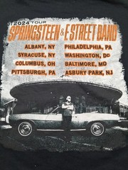 Bruce Springsteen T Shirt E Street Band 2024 Tour Black Size XL Double Sided ￼
