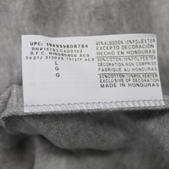 Champion AOP Shirt NWT Mens Large Gray All Over Cotton/Poly Blend S/S Pullover