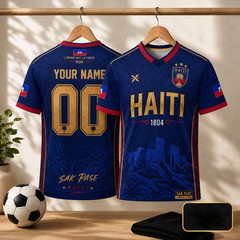 Haiti Soccer Jersey Shirt, Haitian Soccer Jersey Supporter T-Shirt