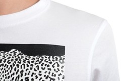 Roberto Cavalli Men’s White Graphic Leopard Crewneck T-Shirt Size S M L XL