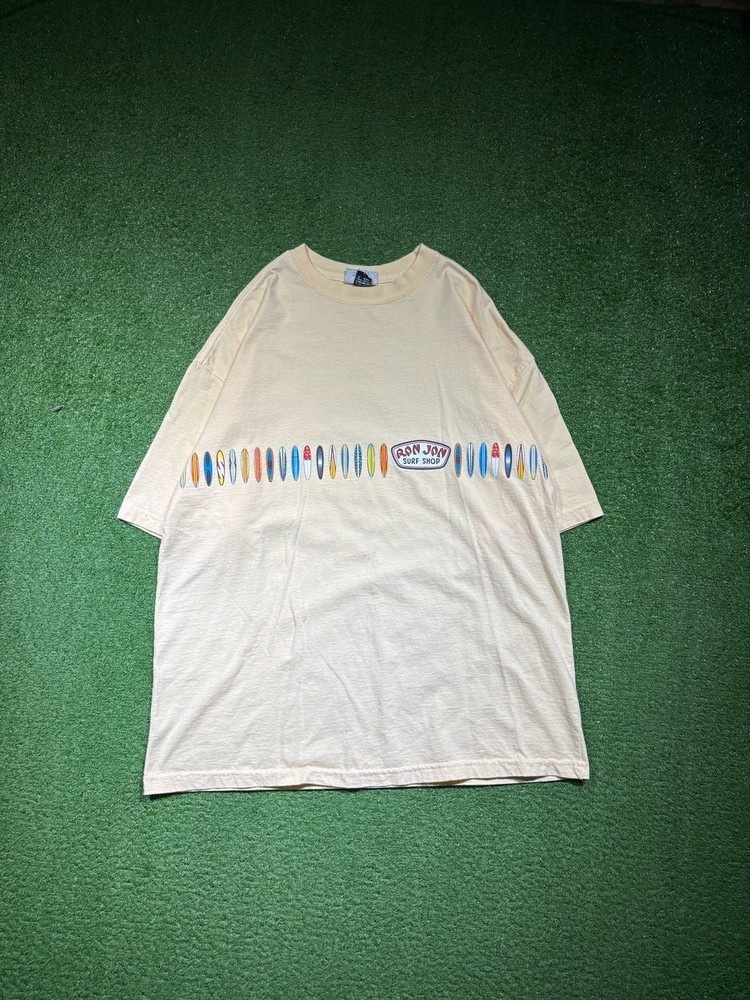 Vintage 90s Ron Jon Surf Shop wrap around Multi Surfboard made in USA T-Shirt