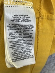 Polo Ralph Lauren Men’s T-Shirt Medium Yellow Spellout Logo Pony