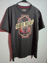 Hard Rock Cafe T-Shirt New York Men’s Size Large Grey Rock & Roll Tee Shirt