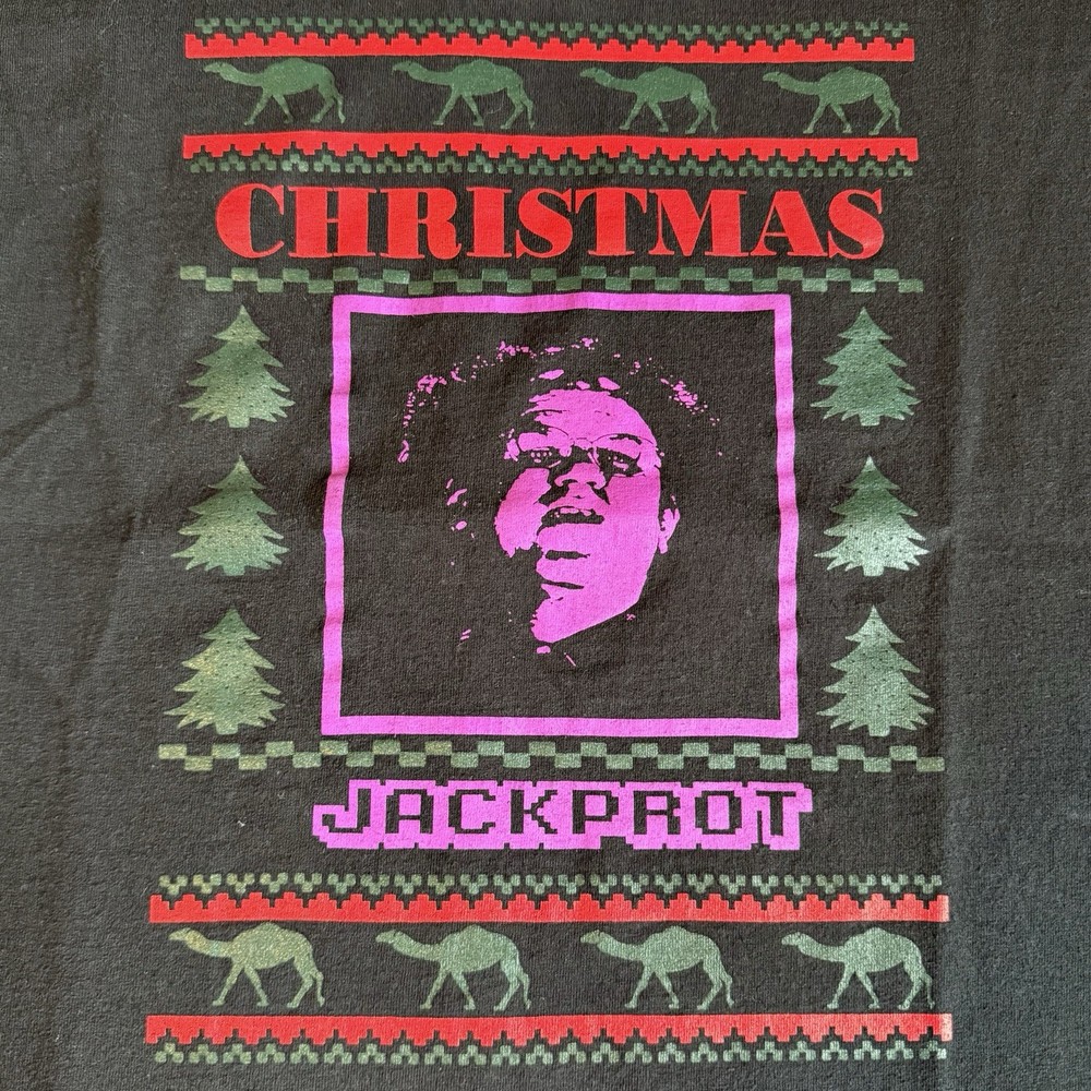 DR. STEVE BRULE Christmas Jackprot Alt Comedy T-Shirt MED John C Reilly Preowned