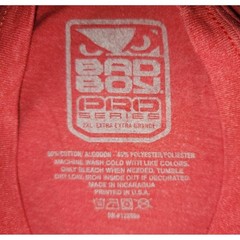 Bad Boy Pro Series MMA T Shirt Mens 2XL Red Heather Eyes Logo Short Sleeve UFC