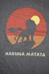 The Lion King Mens Haukuna Matata Mufasa Charcoal Heather Shirt New S-XL