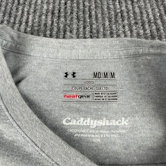 Under Armour Mens Caddyshack Be The Ball Golf Graphic T-Shirt Gray MD Loose Fit