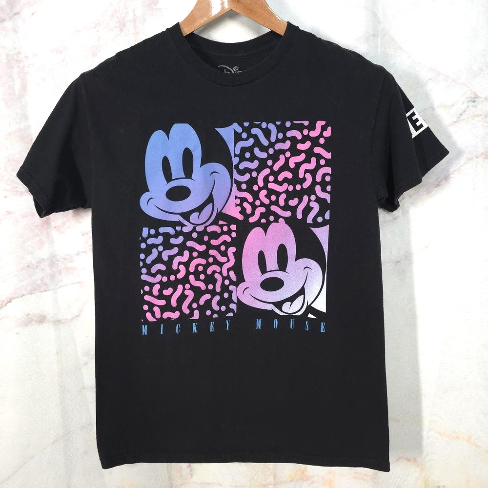 Disney Mickey Mouse NEFF T Shirt Men M Unisex Black Cotton Short Sleeve Crewneck