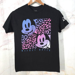 Disney Mickey Mouse NEFF T Shirt Men M Unisex Black Cotton Short Sleeve Crewneck