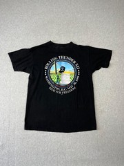 Vintage Harley Davidson Shirt Mens L Black Rolling Thunder MIA POW 1999 Made USA