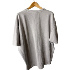 I Love Ugly oversized t-shirt with a textured herringbone pattern.