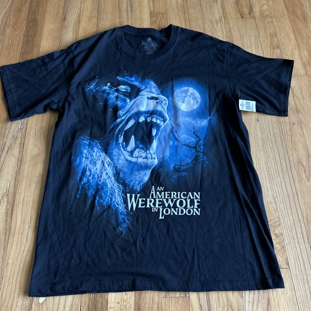 Universal Studios Horror Nights 2014 American Werewolf In London T Shirt L NWT