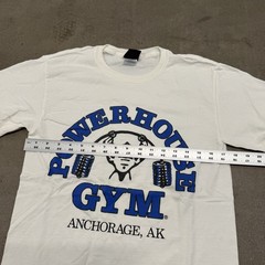 Powerhouse Gym Men’s T-Shirt Small Anchorage Alaska Bodybuilding White