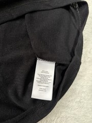New Talbots Mens Black V Neck Short Sleeve T Shirt Size XS Gold Linen Blend