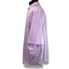 Size XXL Chaps Mens Easy Care Button Down Short Sleeve Orchid Plaid Shirt