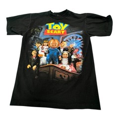 Suna Platinum Black M Toy Scary T-Shirt Horror Scary Nightmare