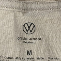 Volkswagen Bus Shirt Mens Medium Tan Original Bus 1960 Style front logo car