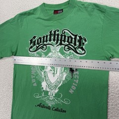 Southpole Graphic T Shirt Men’s L Green Y2K Streetwear Hip Hop Skater Urban