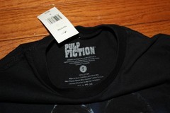 PULP FICTION Graphic Tee BRUCE WILLIS SAMUEL L. JACKSON Black T-Shirt SMALL *T5