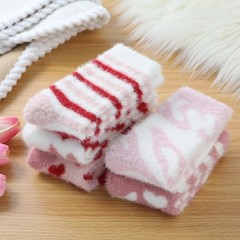 5 Pairs Women Fuzzy Socks Soft Cozy Valentines Day Stocking Stuffers Fluffy