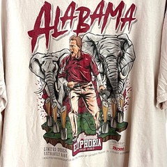 Comfort Colors Alabama Graphic Tee 2XL Mens Nick Saban Limited Ivory Streetwear