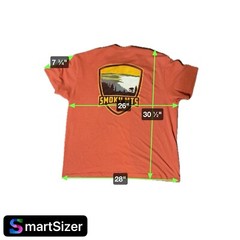 Ocean + Coast Shirt Mens Extra Large Rust Orange Graphic Smoky Mountains T-shirt